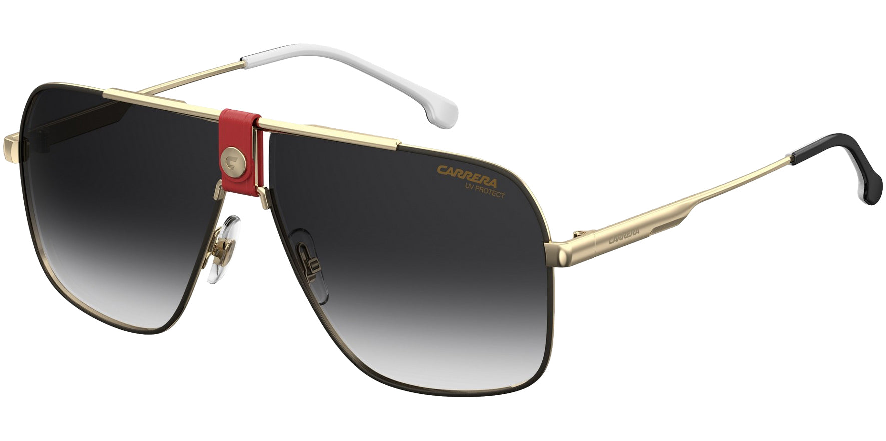 Carrera Gold-Tone/Red Navigator w/ Gradient Lens