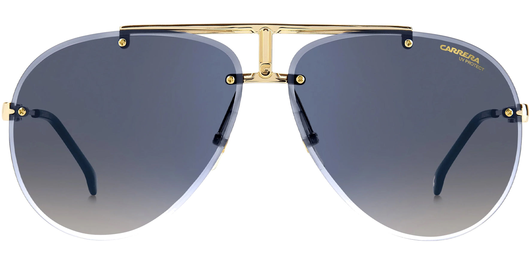 Carrera Stylized Rimless Aviator - Eyedictive