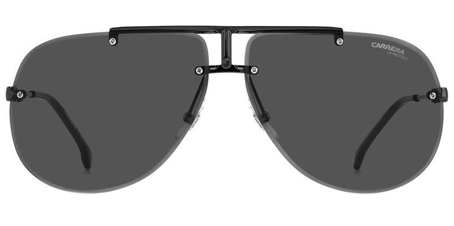 Carrera Ruthenium Black Rimless Aviator