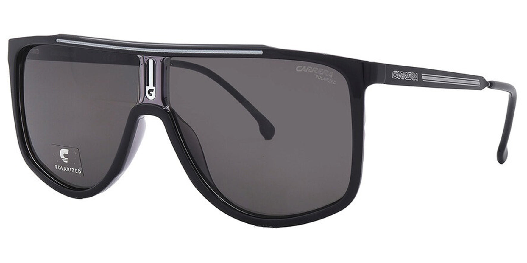 Carrera Polarized Black/Grey Flat Top Navigator