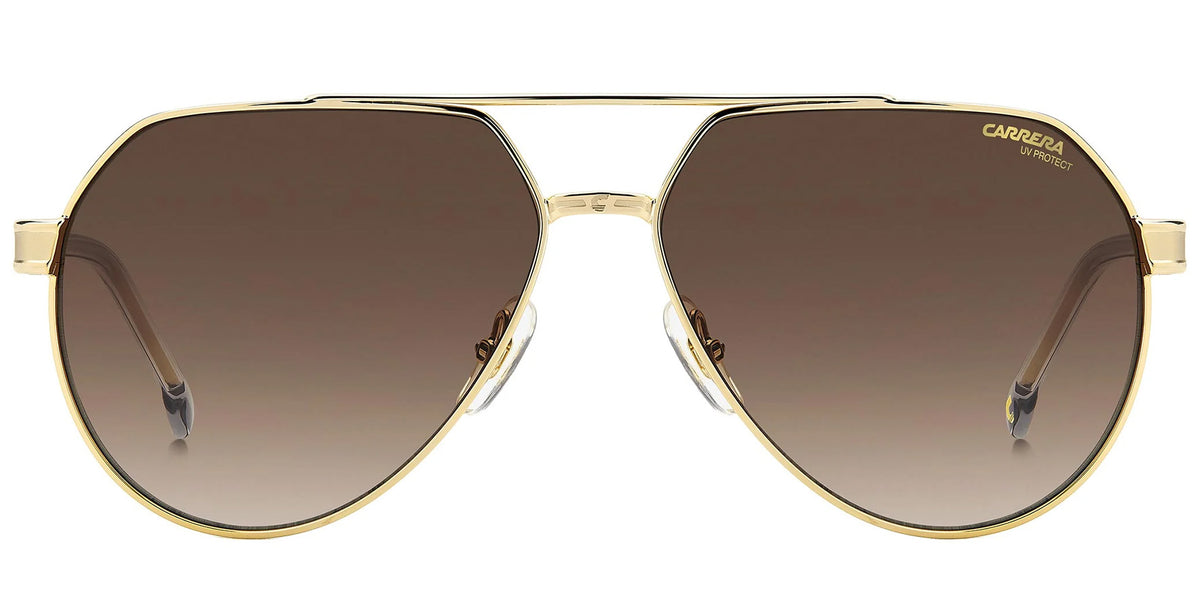 Carrera Polished Metal Pilot w/ Gradient Lens