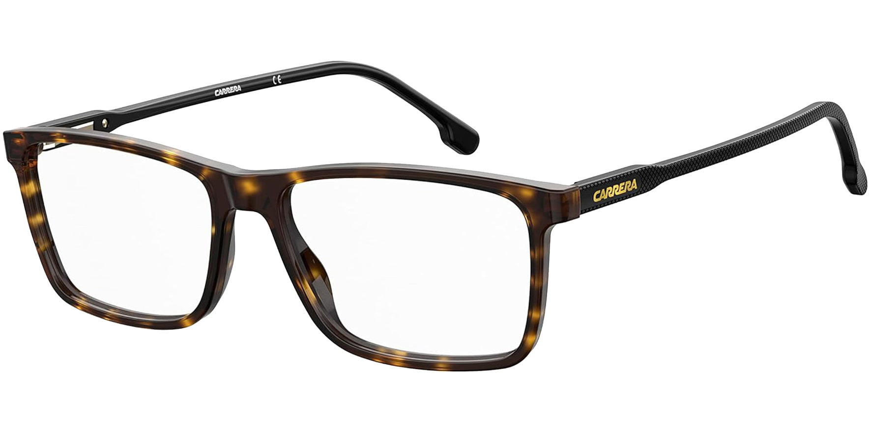 Carrera Havana Rectangle Eyeglass Frames