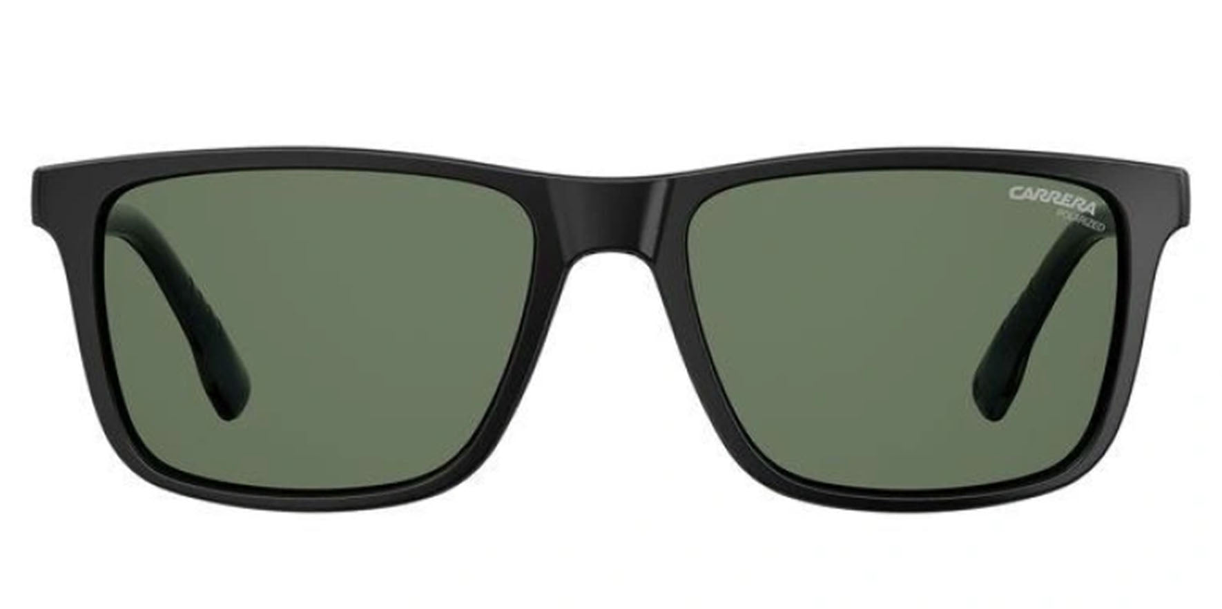 Carrera Rectangle Eyeglass Frame w/ Polarized Clip-On