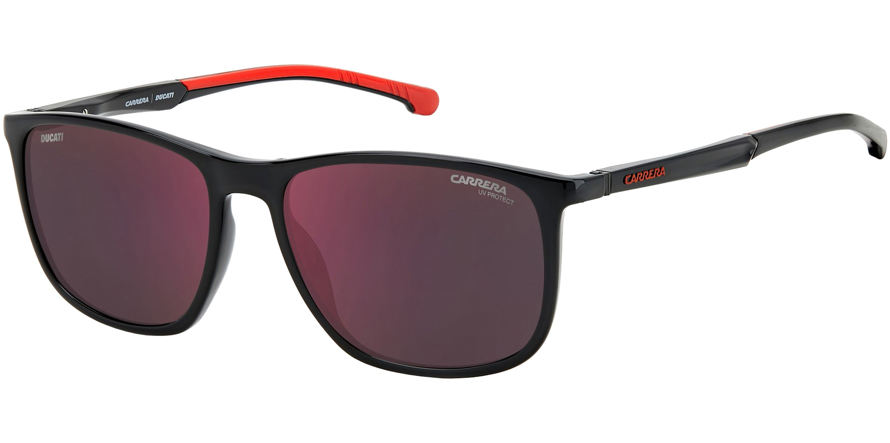 Carrera Black Red Soft Square w/ Mirror Lens