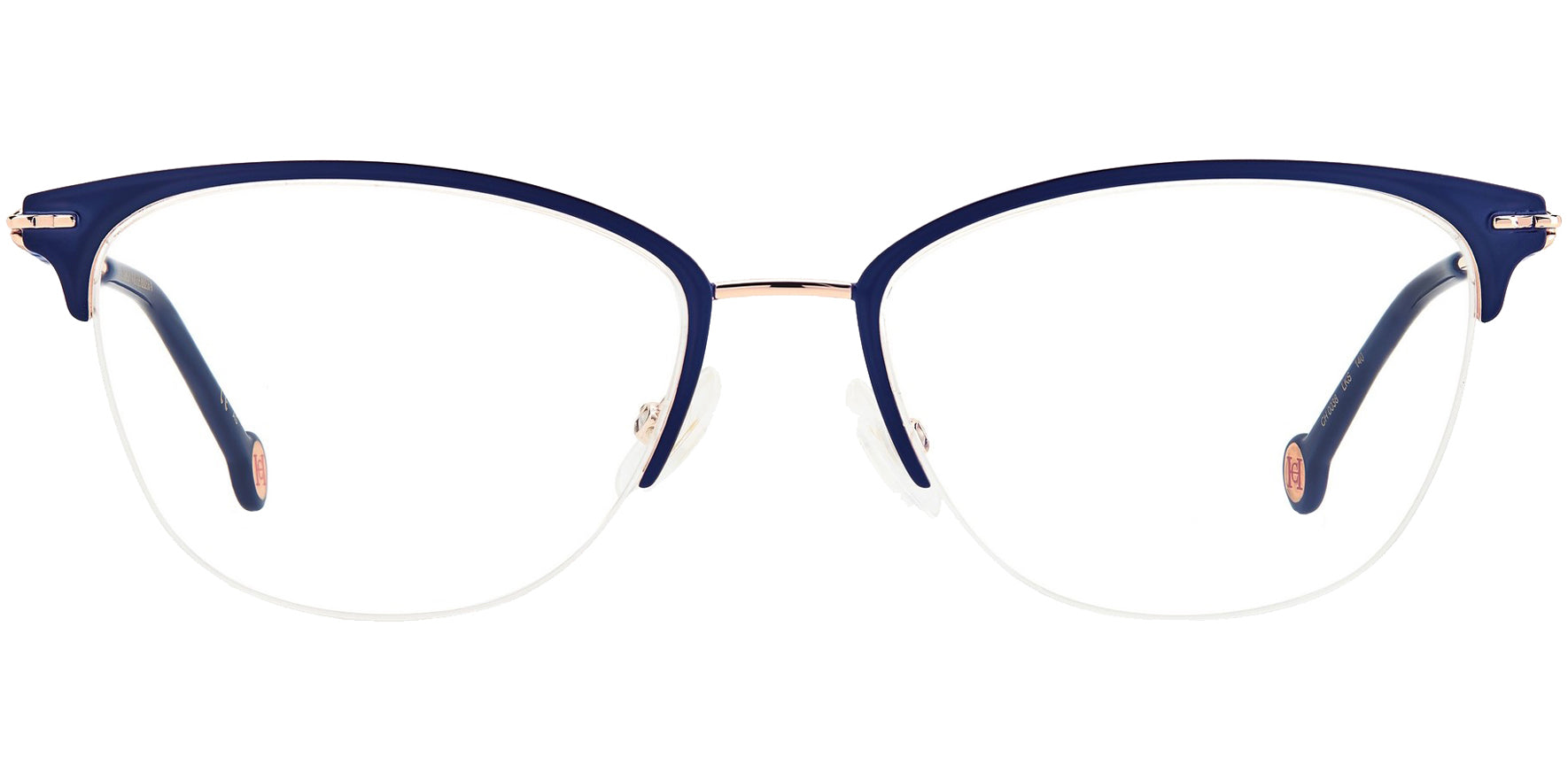 Carolina Herrera Semi-Rimless Cat-Eye Eyeglasses