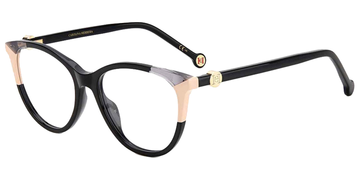 Carolina Herrera Cat Eye Eyeglasses w/ Spring Flex Hinges