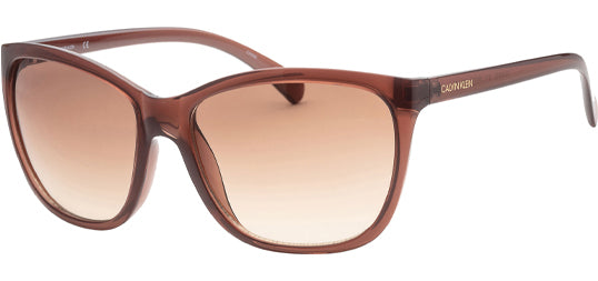 Calvin Klein Oversized Squared Cat Eye w/ Gradient Lens