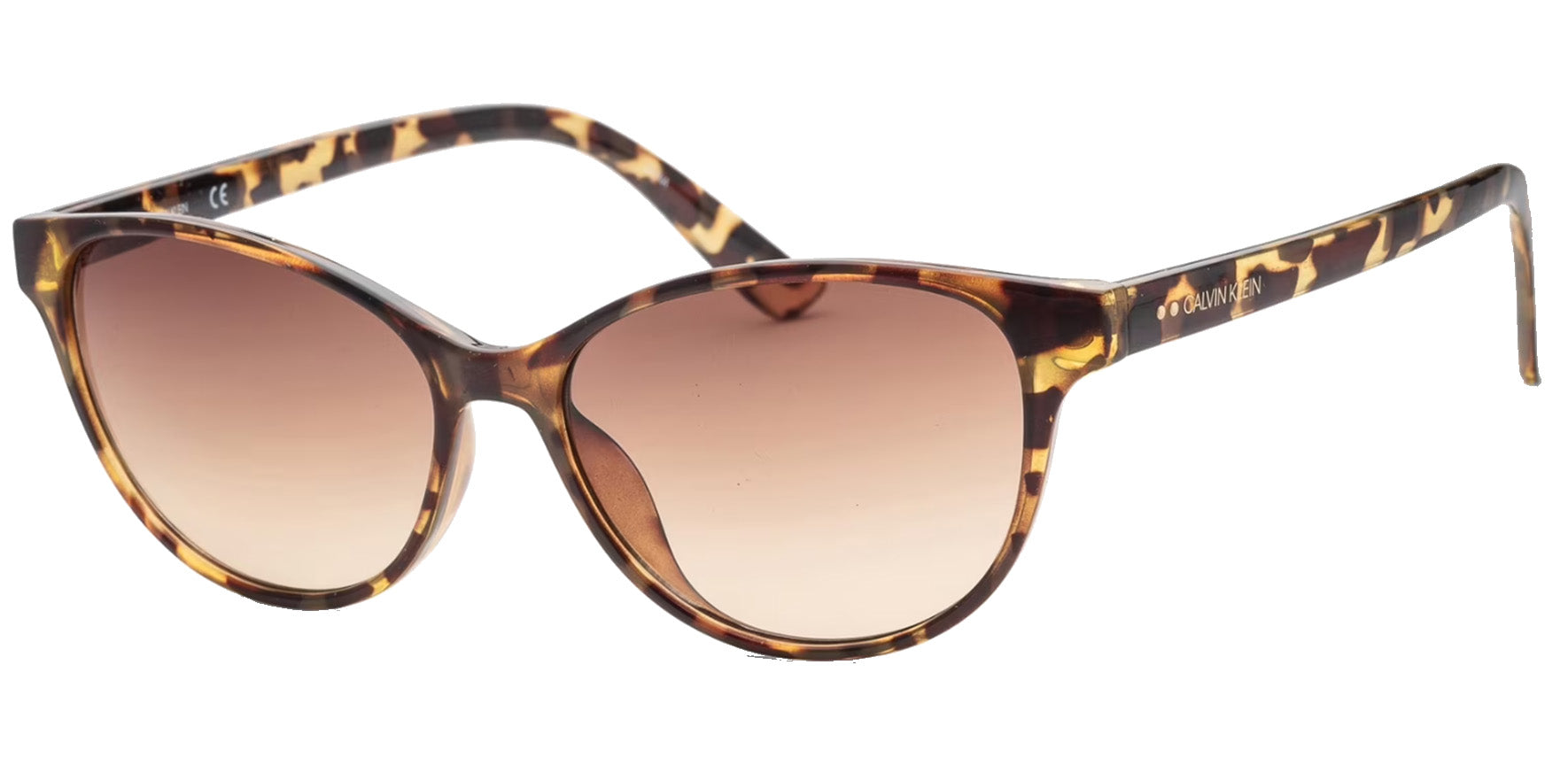 Calvin Klein Oval Cat-Eye w/ Gradient Lens