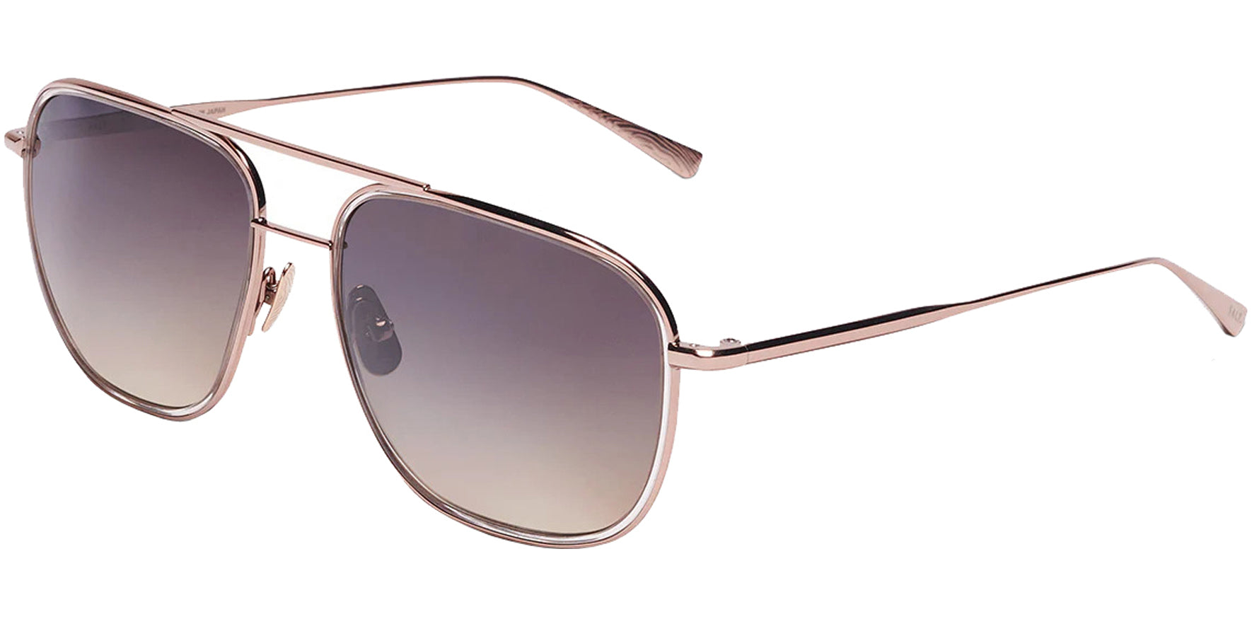 Salt Optics Colorado Polarized Titanium Square Aviator
