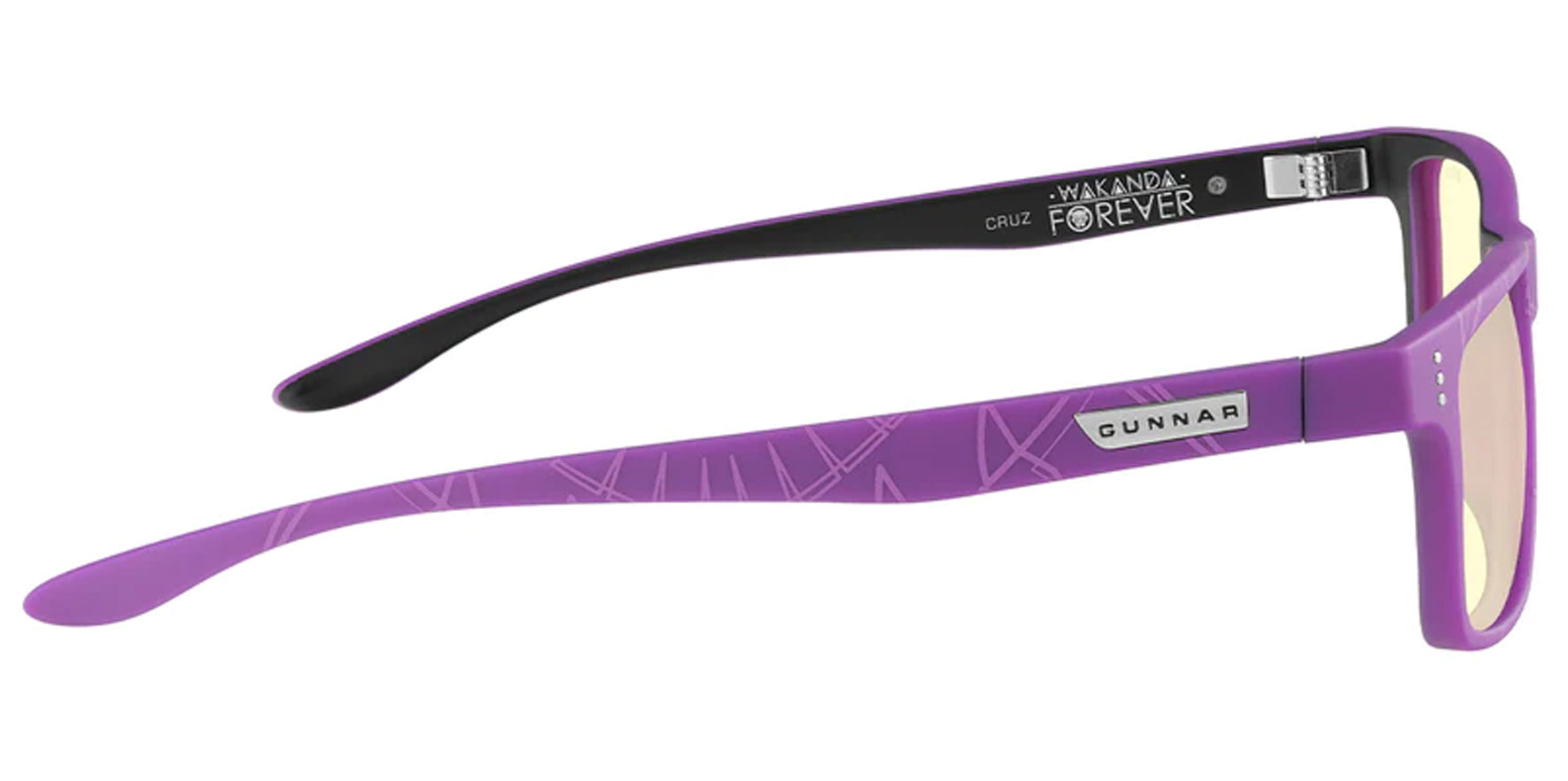 Gunnar Marvel Cruz Black Panther Rectangle Gaming/Computer Glasses