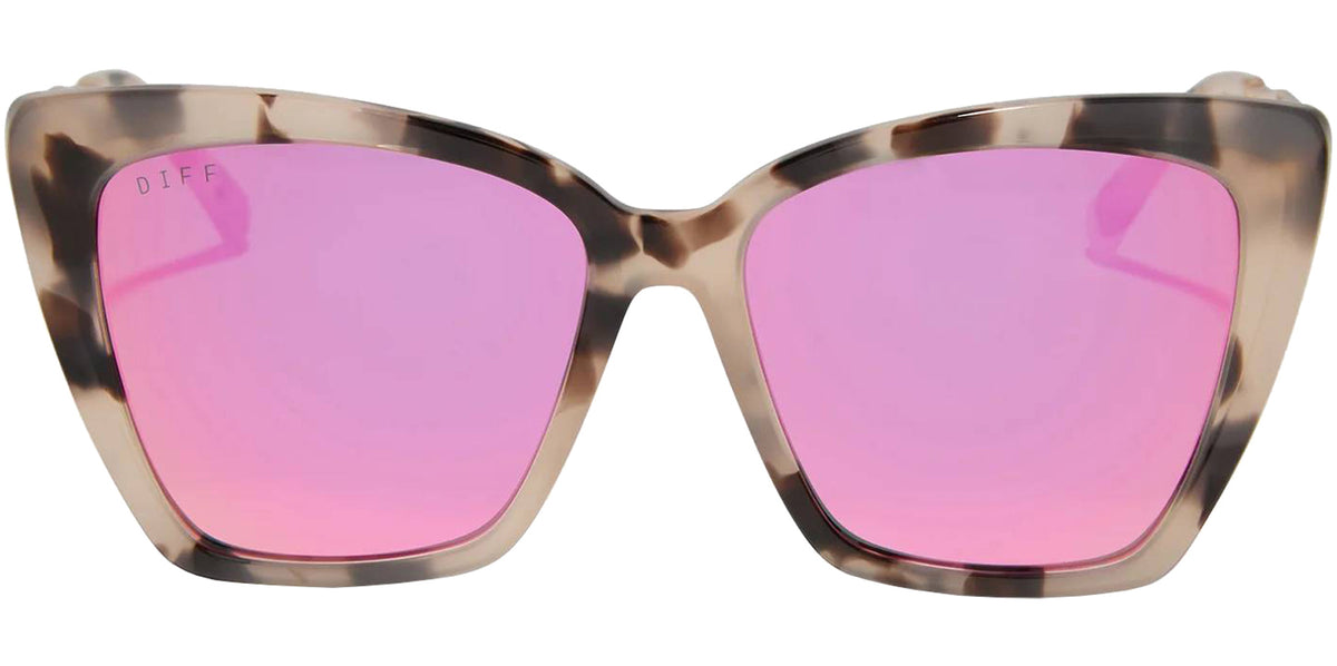 Diff Becky II Oversized Cat-Eye w/ Coated Temple Tips