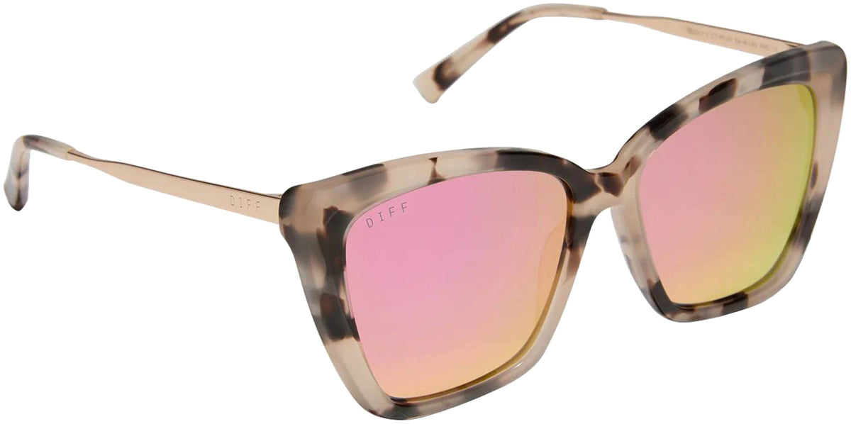 Diff Becky II Oversized Cat-Eye w/ Coated Temple Tips
