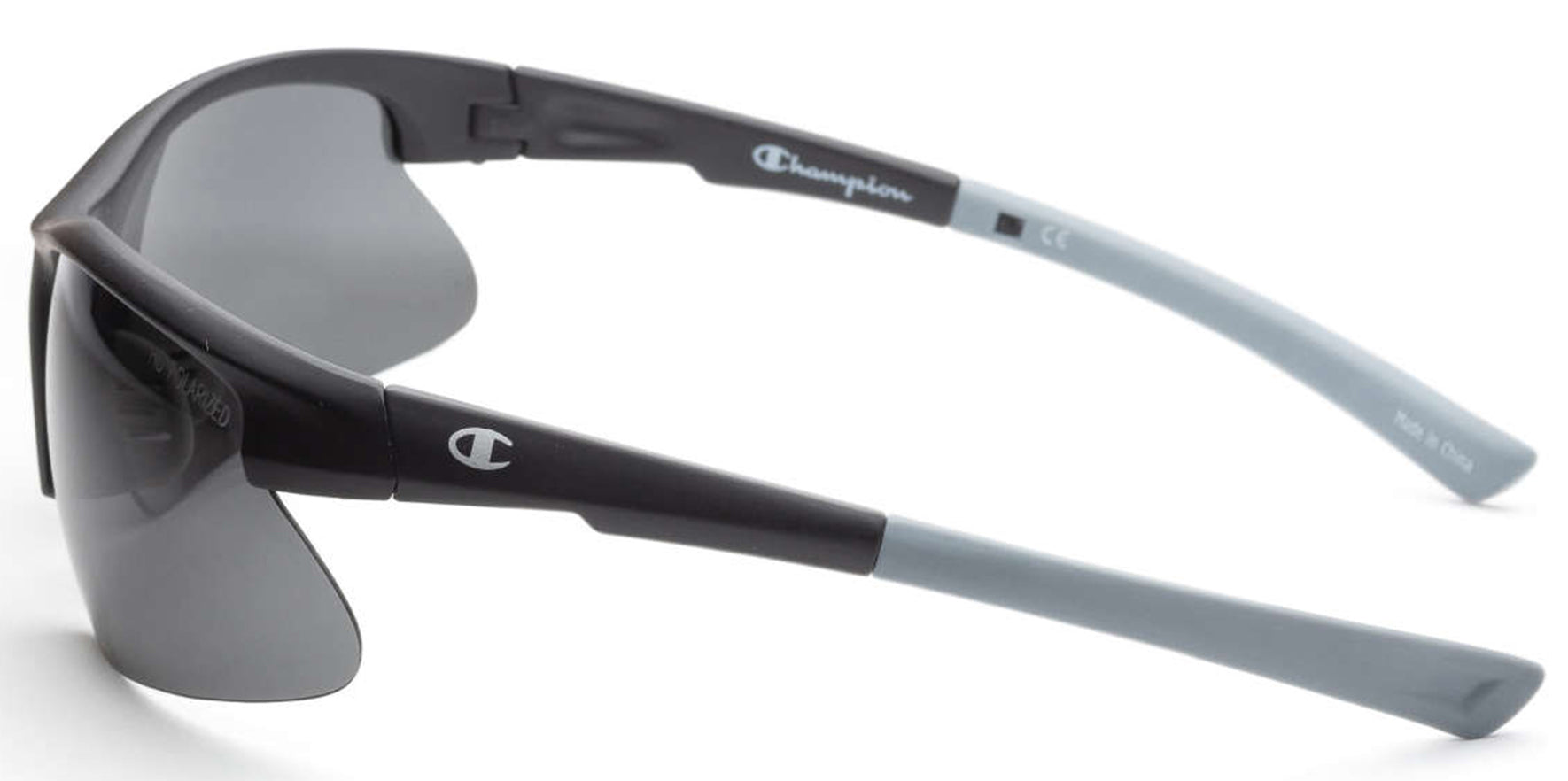 Champion C-Tech Matte Black Semi-Rimless Sport Wrap