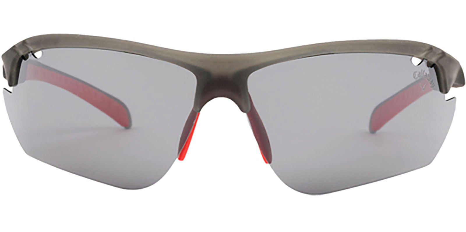 Callaway Polarized Matte Grey/Red Semi-Rimless Wrap – Eyedictive