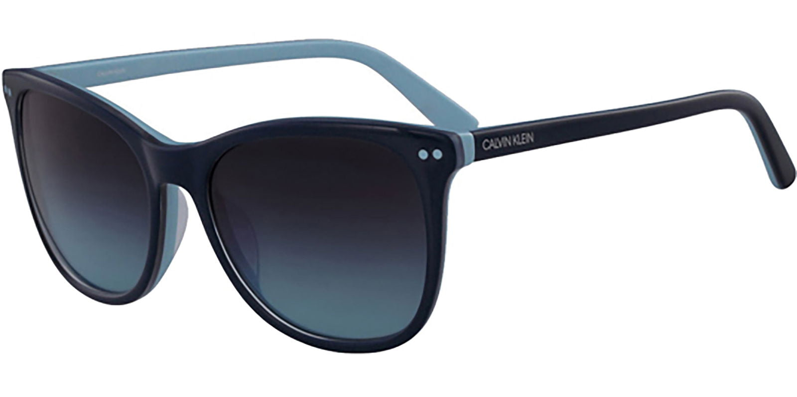 Calvin Klein Teal/Light Blue Square Cat-Eye -  - Eyedictive