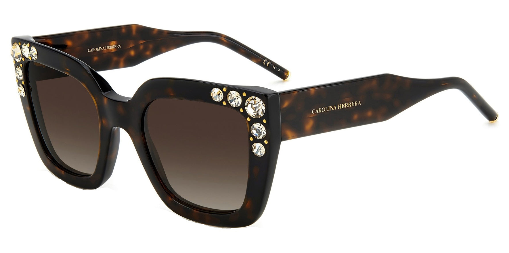Carolina Herrera Havana Square Butterfly w/ Gradient Lens