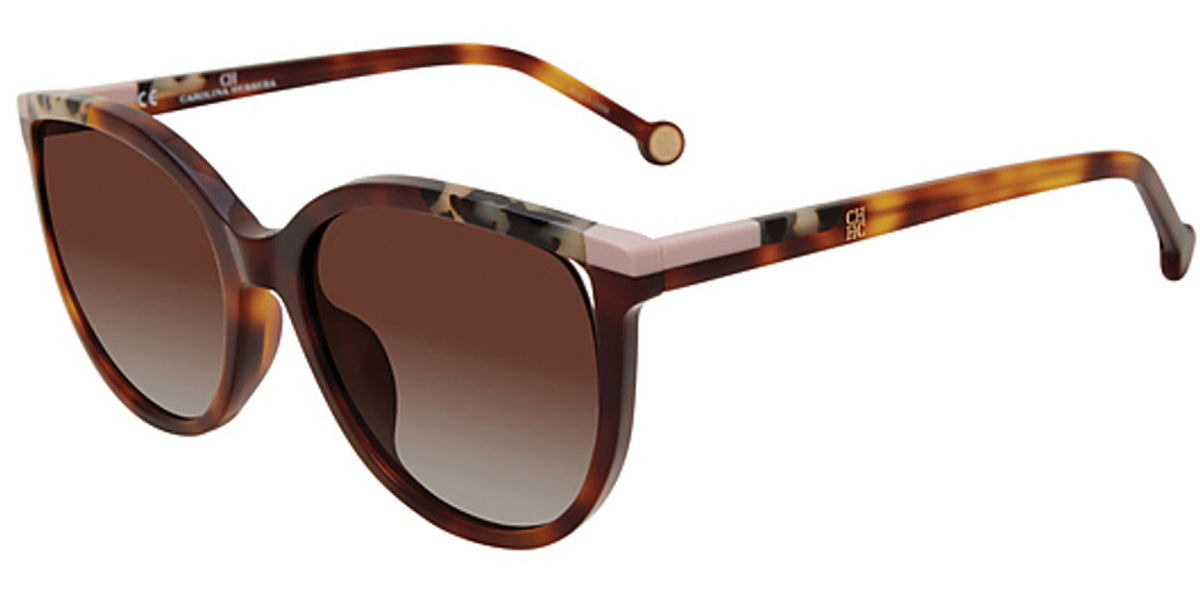 Carolina Herrera Rounded Cutaway w/ Gradient Lens -  - Eyedictive