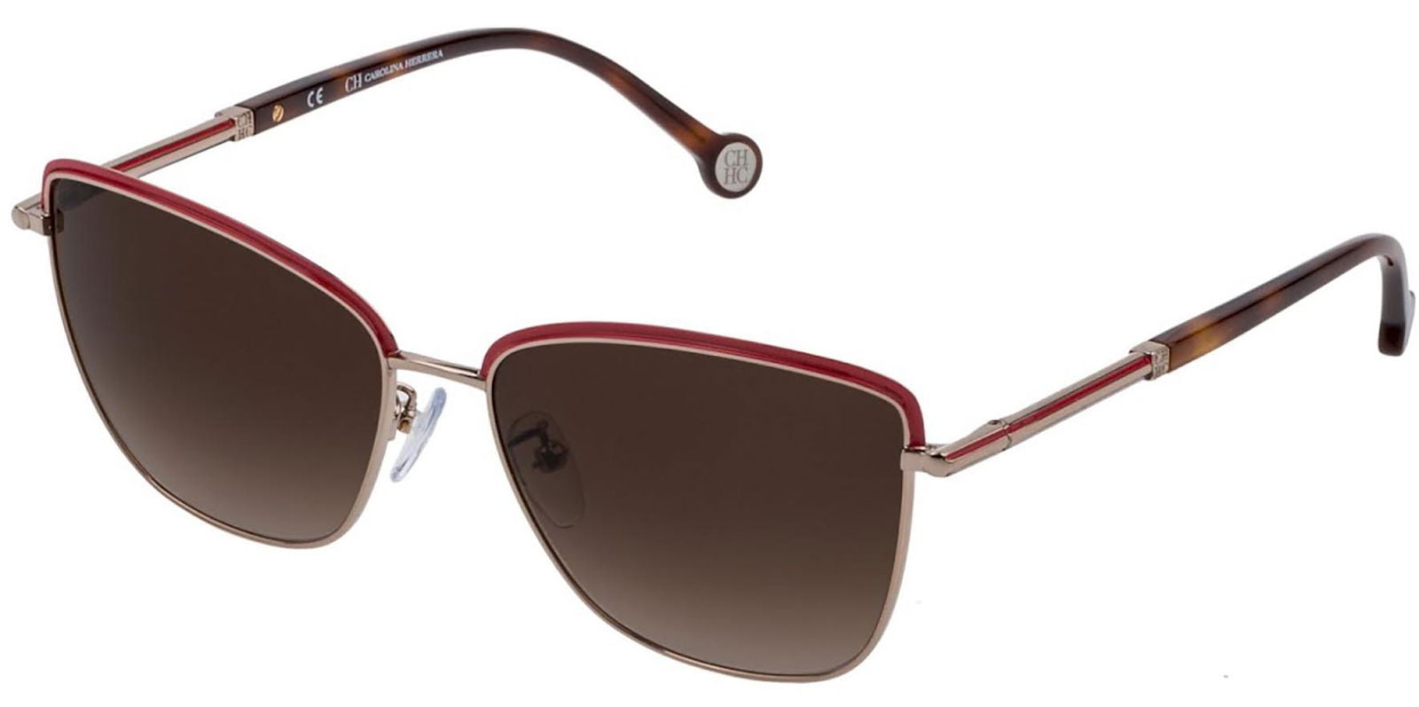 Carolina Herrera Trapezoid Cat Eye w/ Gradient Lens -  - Eyedictive