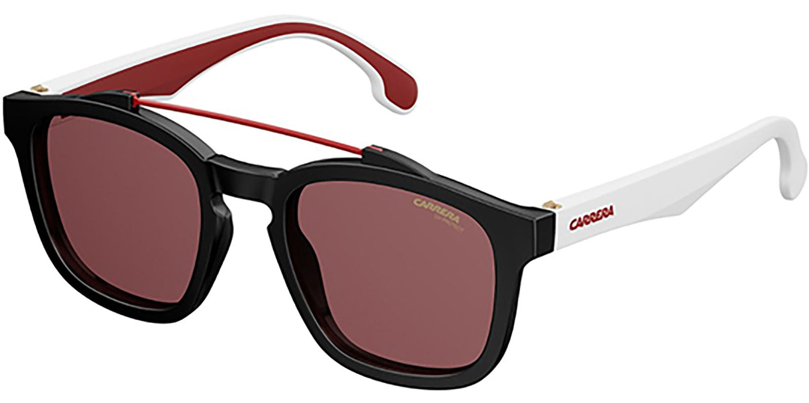 Carrera Black/Red/White Brow Bar Square -  - Eyedictive