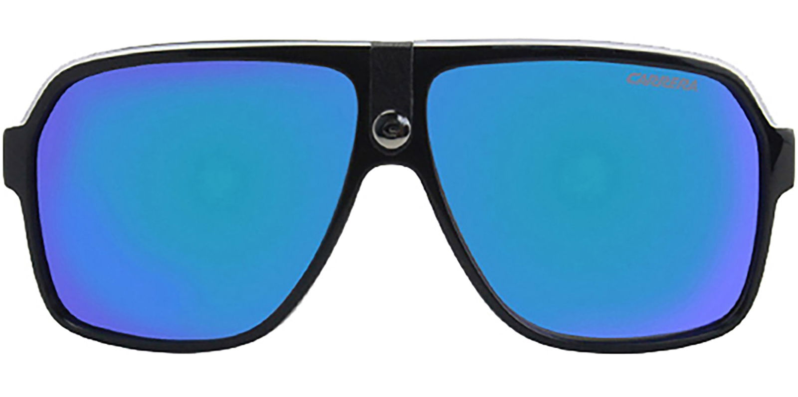 Carrera Black Crystal Pilot w/ Blue Flash Lens -  - Eyedictive