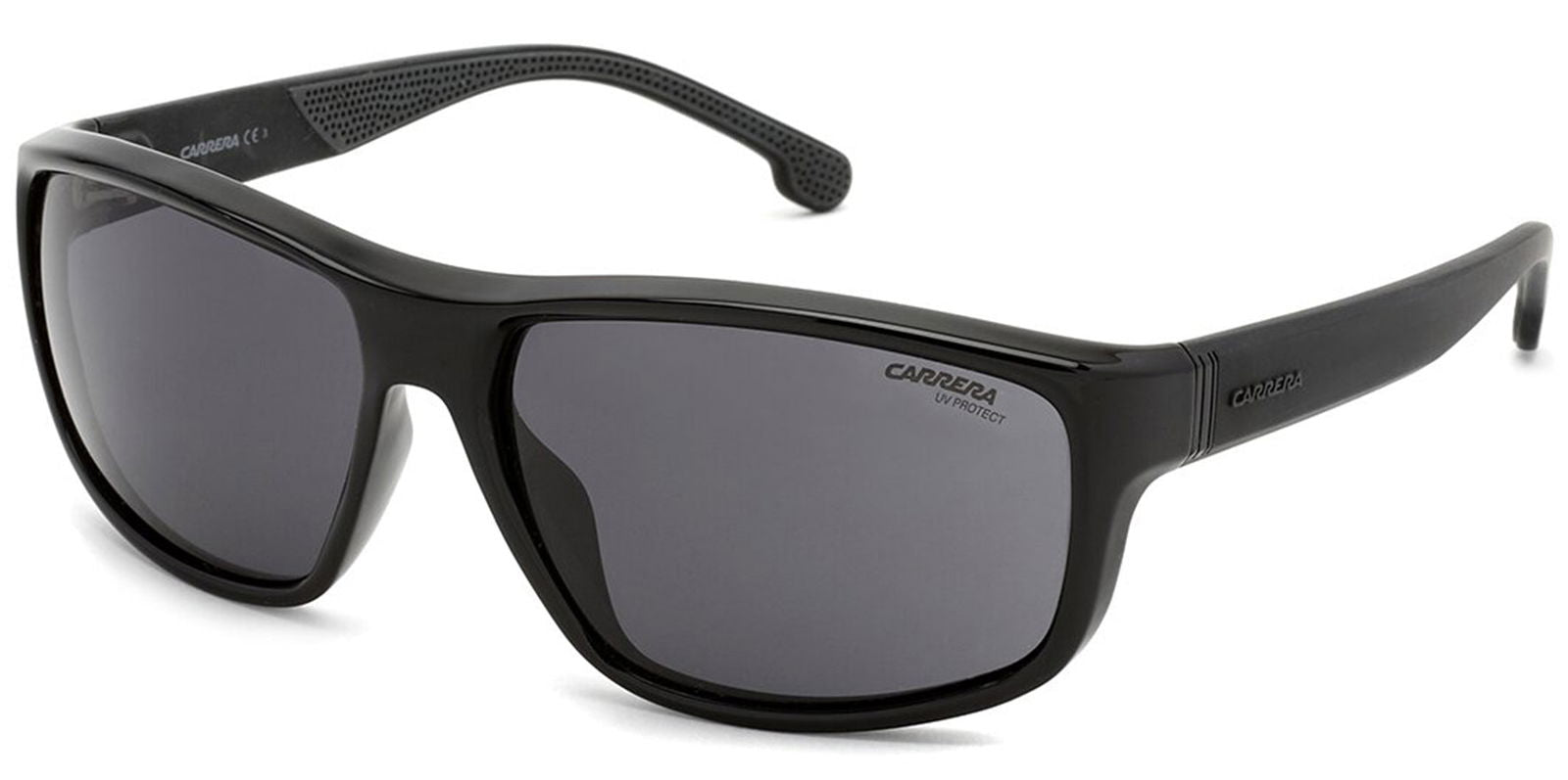 Carrera Black Sport Wrap W/ Rubberized Temples -  - Eyedictive