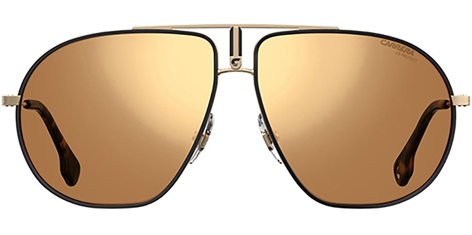 Carrera Bound Oversize Aviator w/ Gold Flash Lens -  - Eyedictive