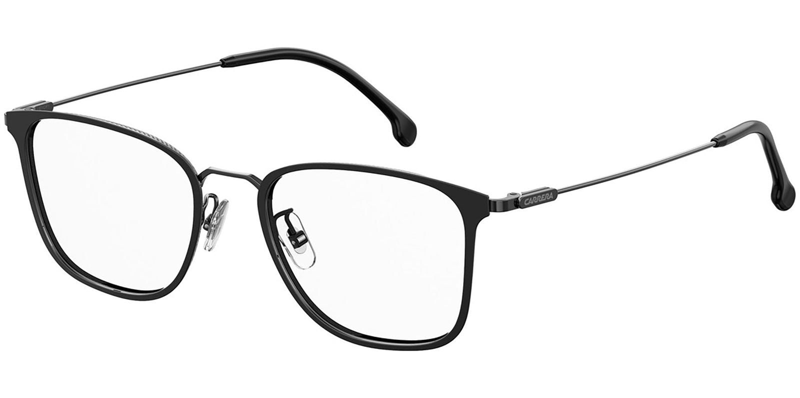 Carrera Dark Ruthenium/Black Memory Metal Square Eyeglass Frames -  - Eyedictive