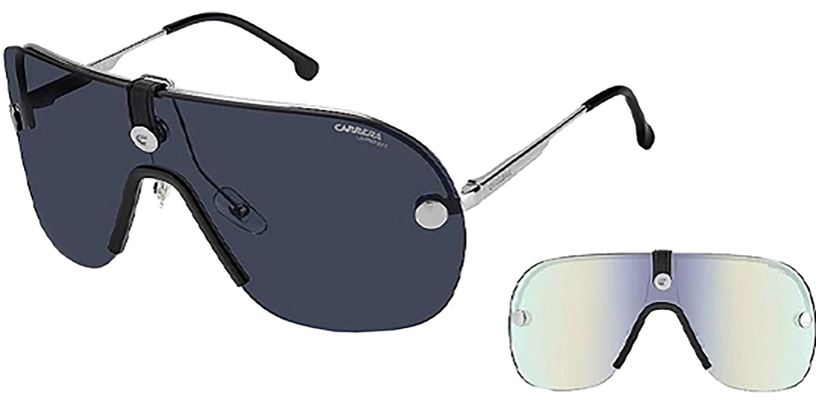 Carrera Epica II Oversized Rimless Shield Navigator w/ Bonus Lens -  - Eyedictive