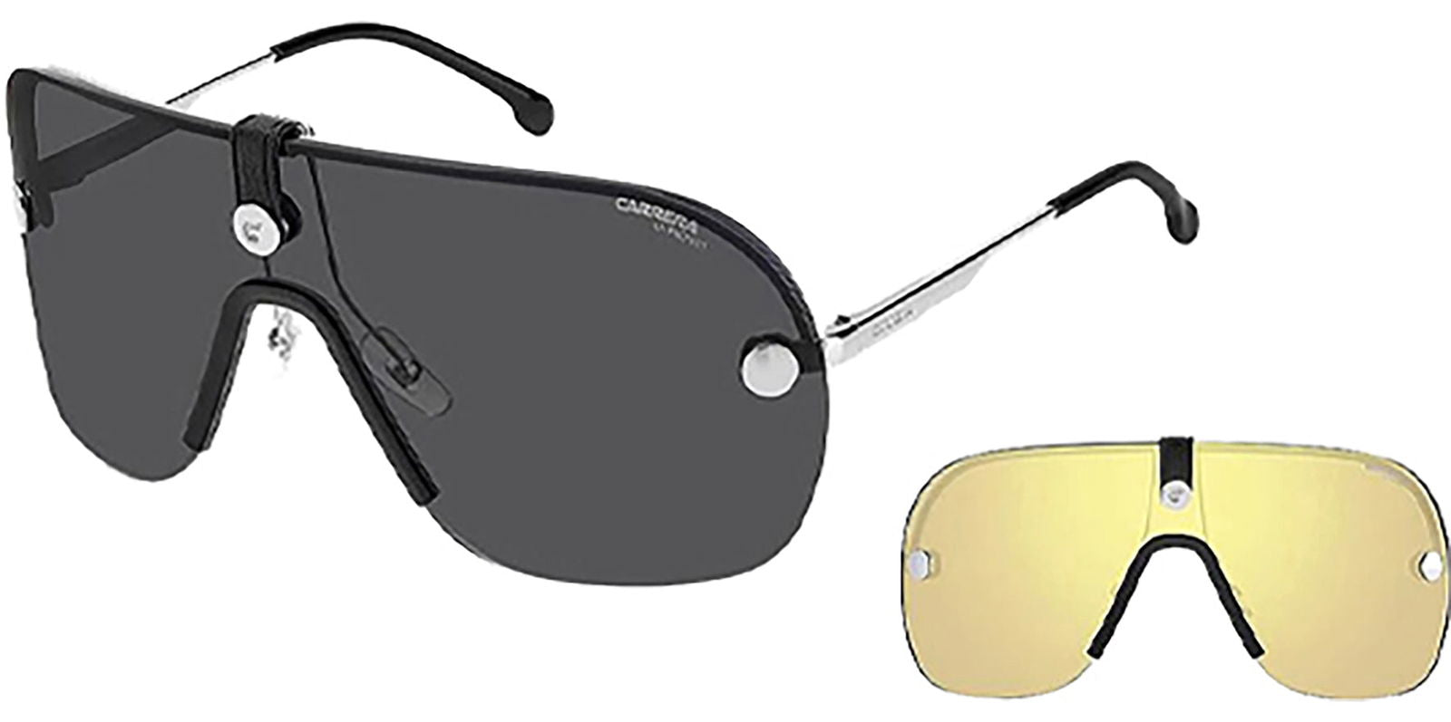 Carrera Epica II Oversized Rimless Shield Navigator w/ Bonus Lens -  - Eyedictive