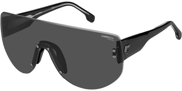Carrera FLAGLAB 12 04CW ET Rimless Shield Sunglasses - Black / Yellow Amazon.com: Sunglasses Carrera FLAGLAB 12 04CW Yellow Black  main image 3