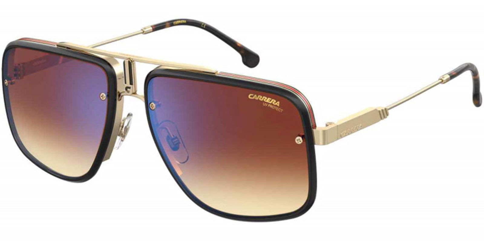 Carrera Gold-Tone Navigator w/ Gradient Flash Lenses -  - Eyedictive