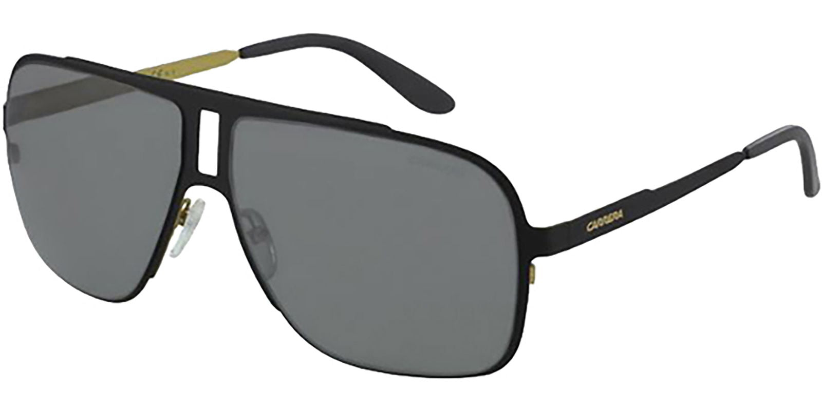 Carrera Matte Black Pilot w/ Grey Mirror -  - Eyedictive