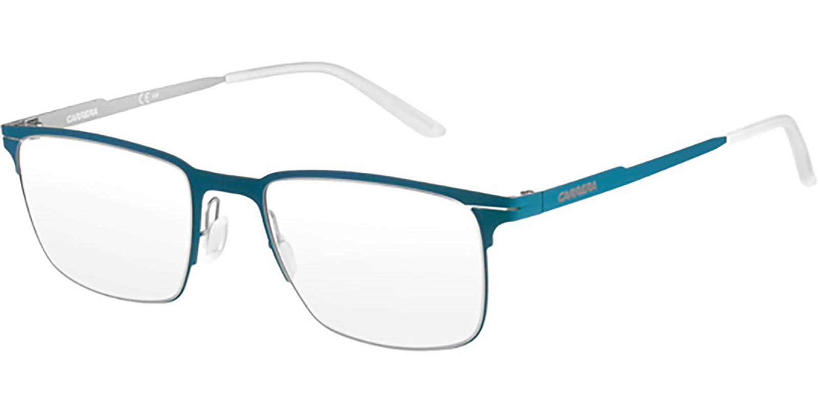 Carrera Matte Teal/Palladium Square Eyeglasses Frames -  - Eyedictive