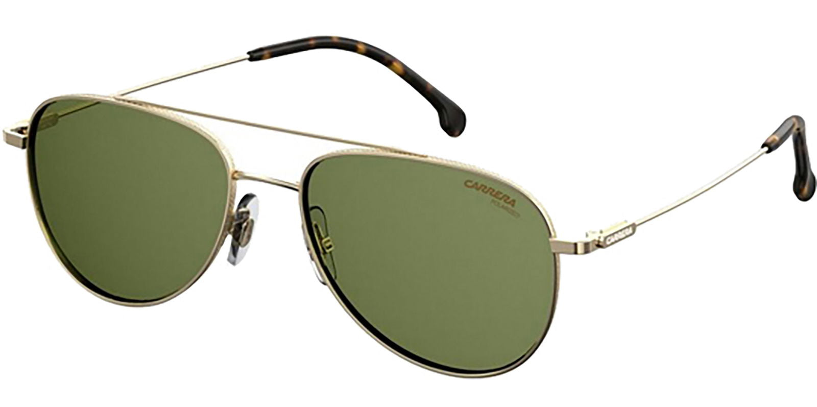 Carrera Polarized Gold-Tone Memory Metal Aviator -  - Eyedictive