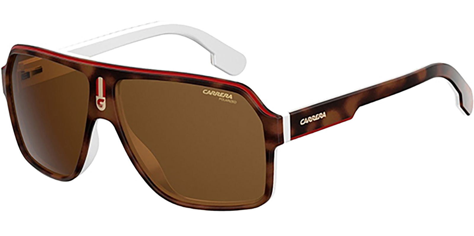 Carrera Polarized Havana White Modern Pilot -  - Eyedictive