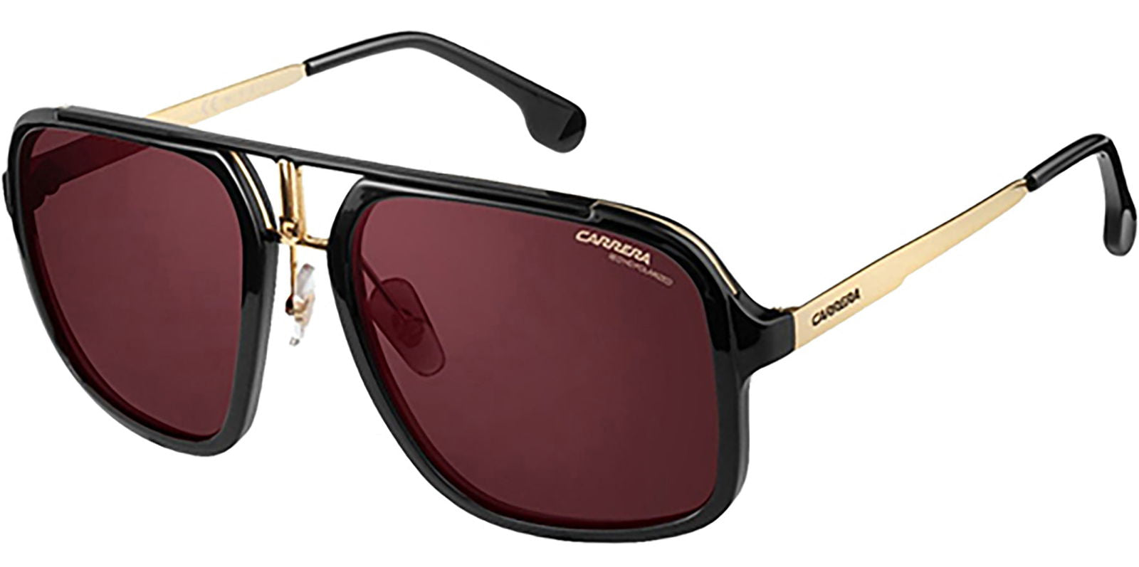 Carrera Polarized Red HD Browline Pilot -  - Eyedictive