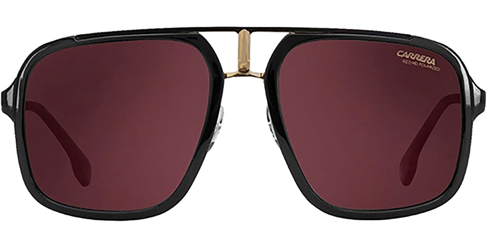 Carrera Polarized Red HD Browline Pilot -  - Eyedictive