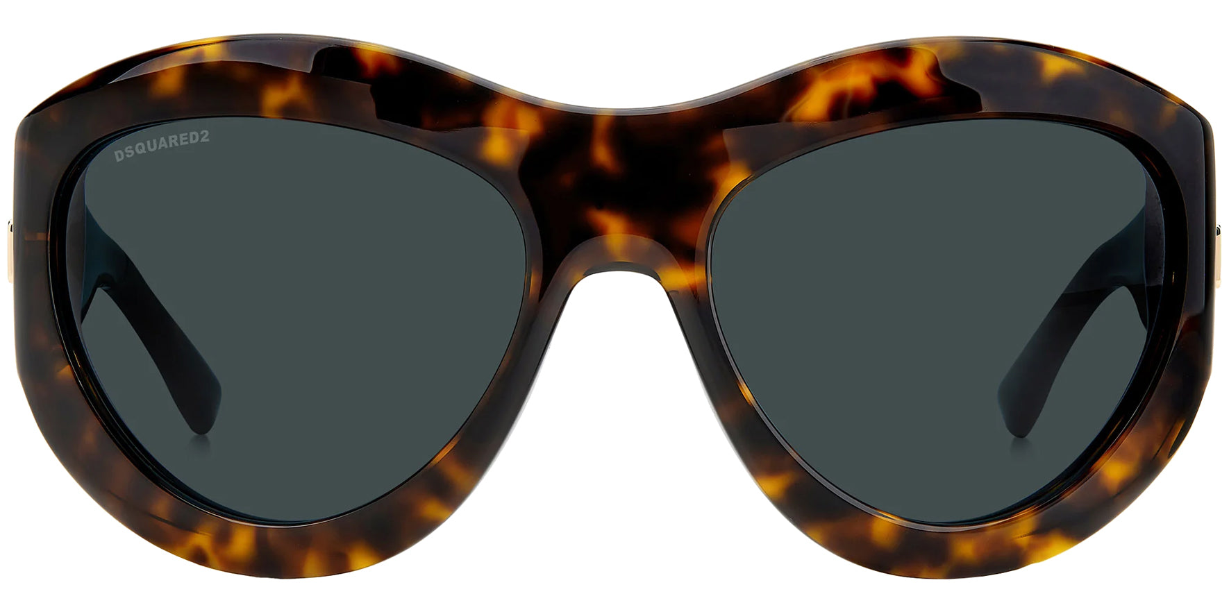 DSquared2 Dark Tortoise Oversize Oval Mask - Eyedictive