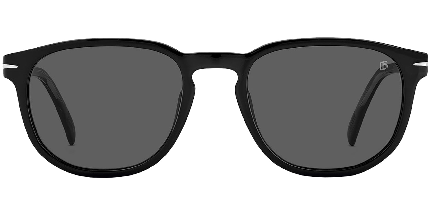 David Beckham Polarized Black Silver Pantos - Eyedictive