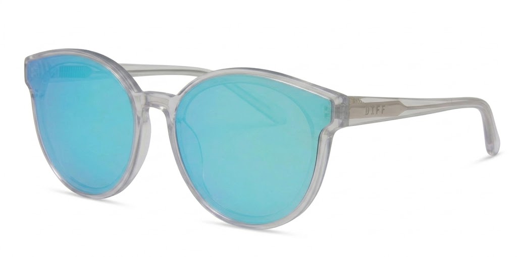 Diff Gemma Oversized Cat-Eye w/ Mirror Lens