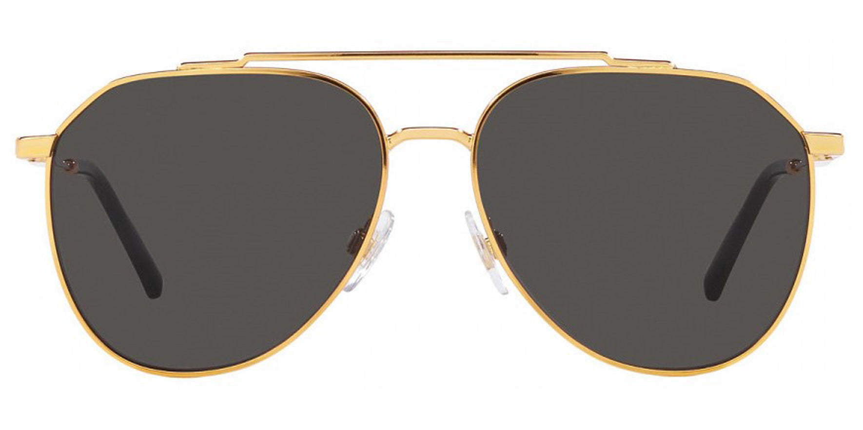 Dolce & Gabbana Gold-Tone Brow-Bar Aviator - Eyedictive