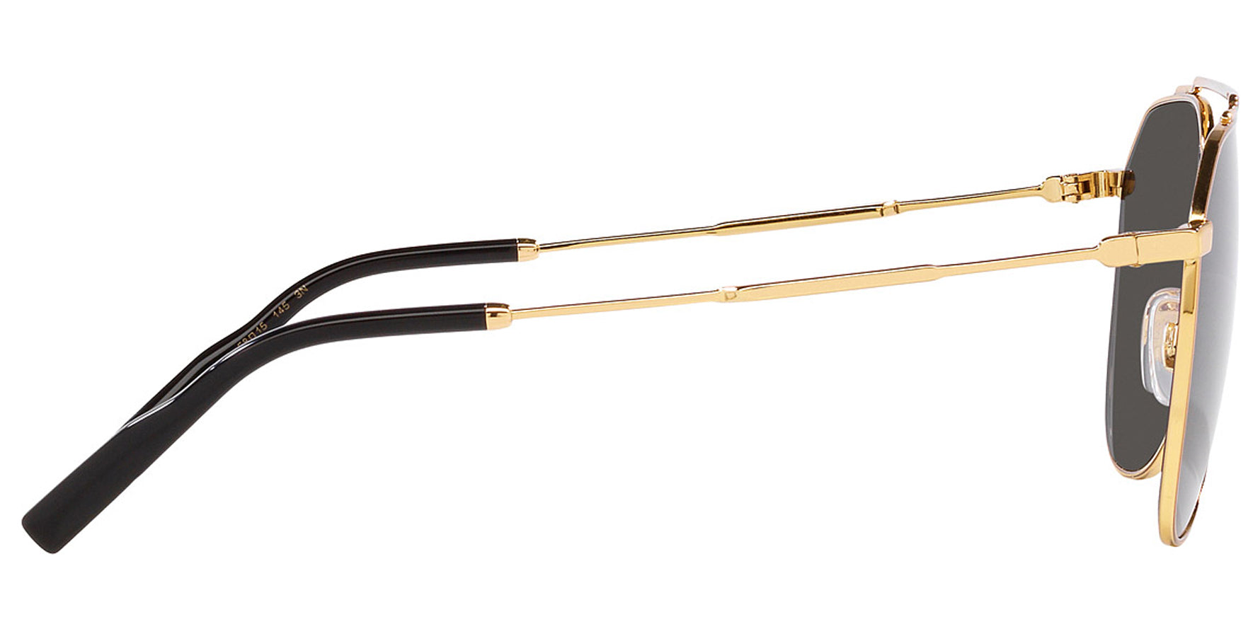 Dolce & Gabbana Gold-Tone Brow-Bar Aviator - Eyedictive