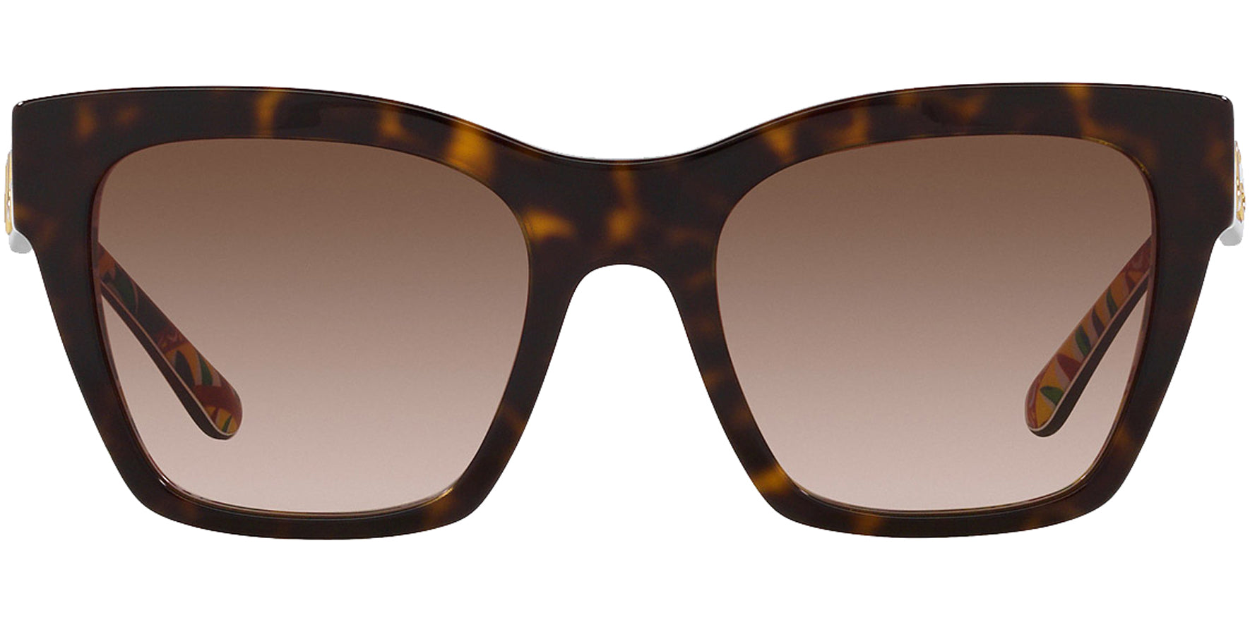 Dolce & Gabbana Havana/White Barrow Square Classic - Eyedictive