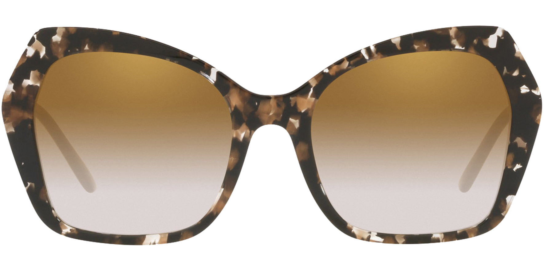 Dolce & Gabbana Cube Black Geometric Butterfly w/ Mirror Lens