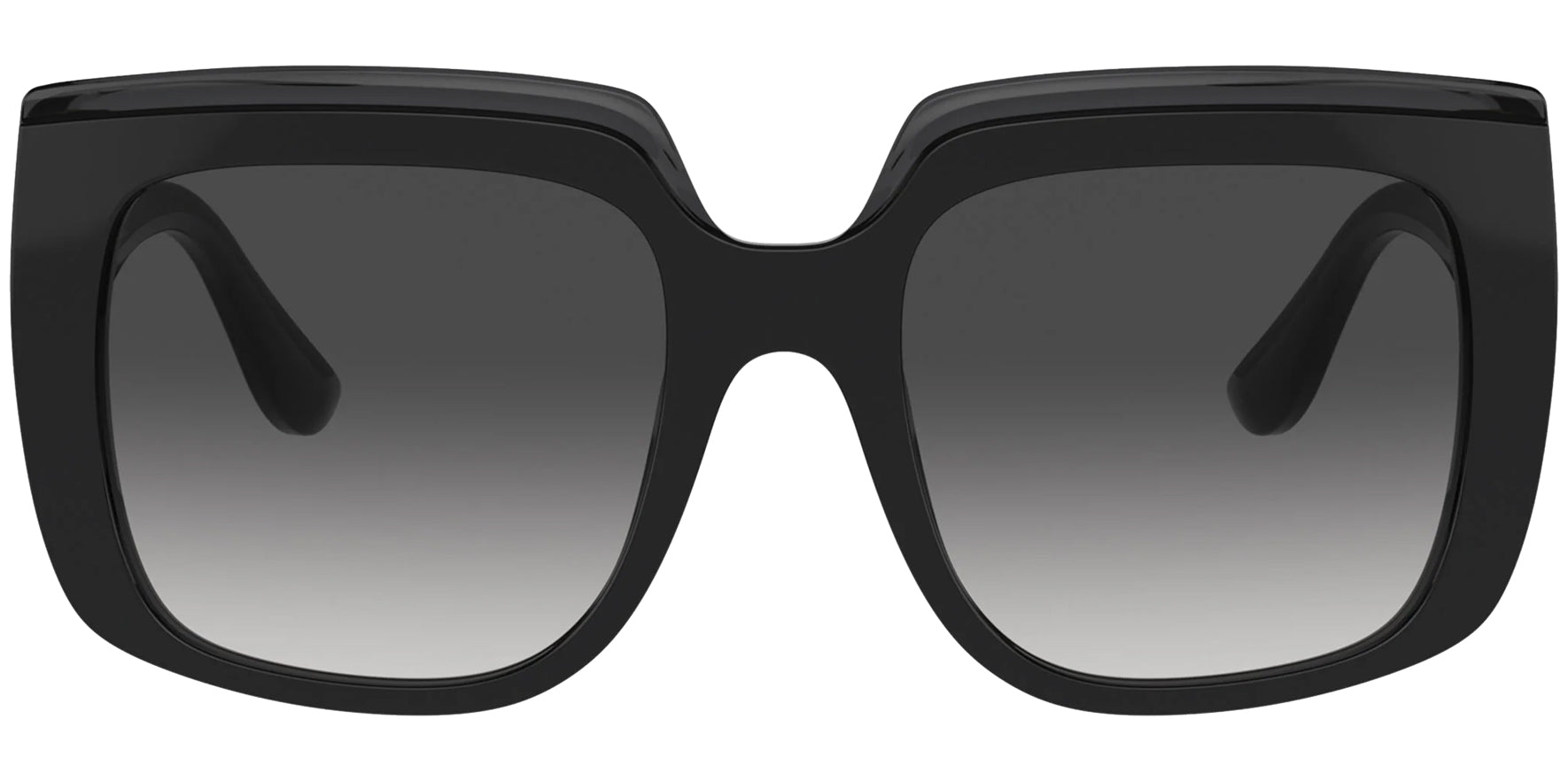 Dolce and Gabbana Black on Black Transparent Squared Butterfly - Eyedictive