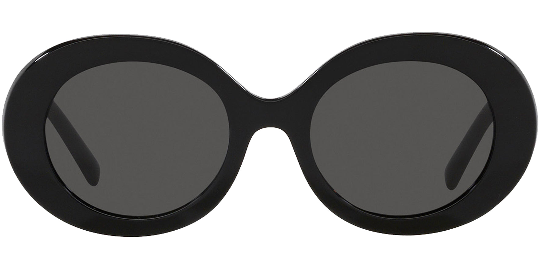 Dolce & Gabbana Black Oversized Mod Oval