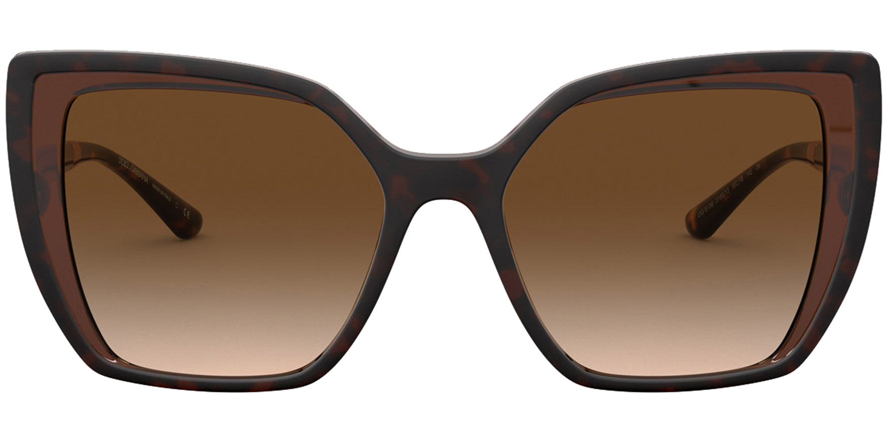 Dolce & Gabbana Oversize Squared Cat Eye w/ Gradient Lens