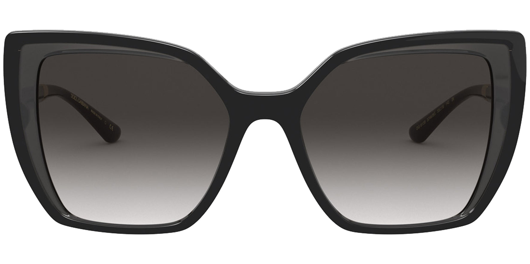 Dolce & Gabbana Oversize Squared Cat Eye w/ Gradient Lens