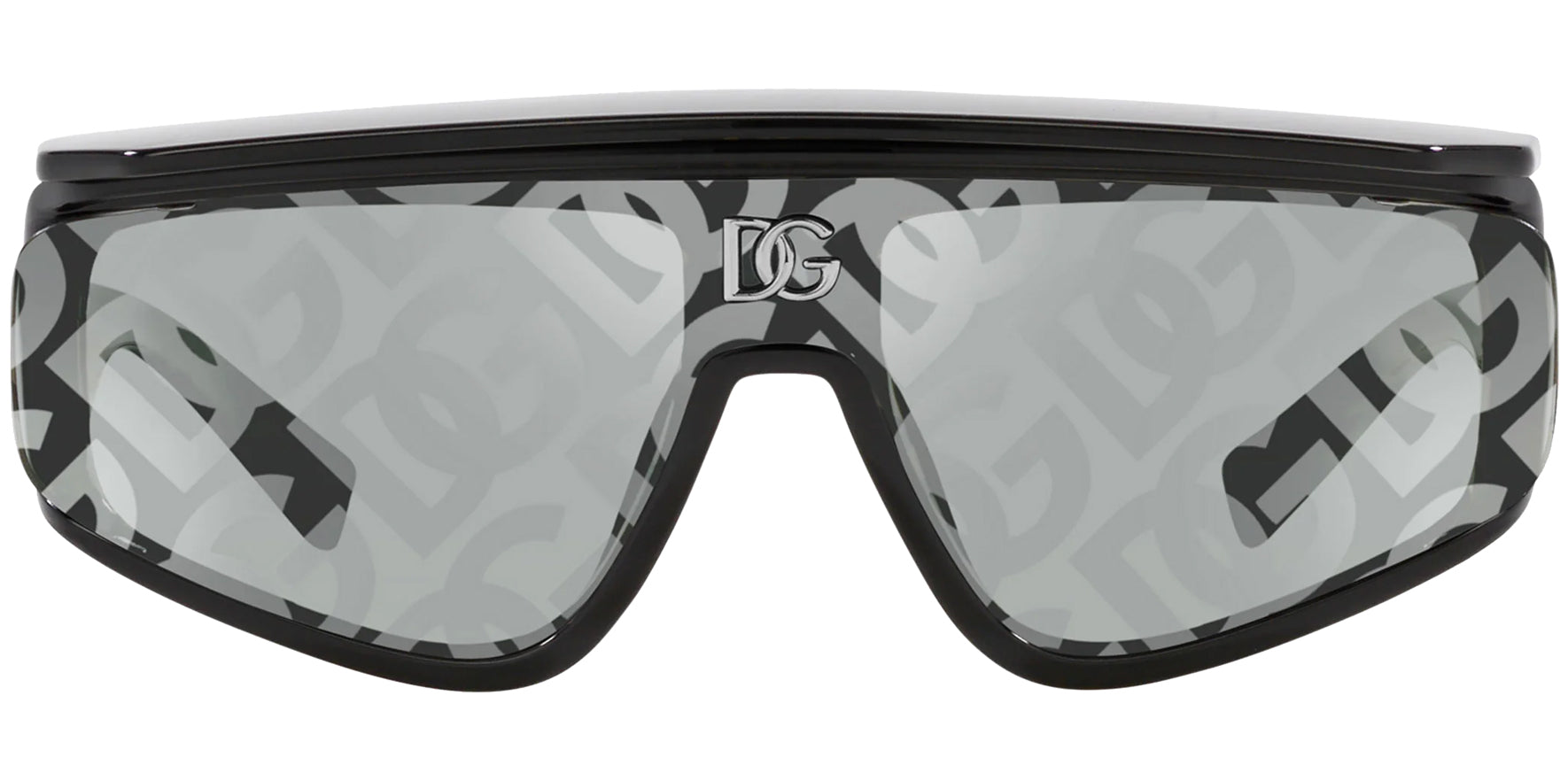 Dolce & Gabbana Black Shield w/ Detachable Visor - Eyedictive