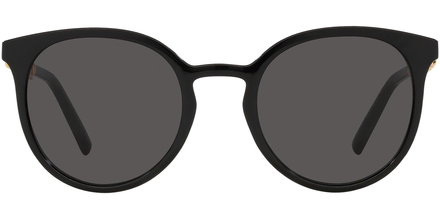 Dolce & Gabbana Black Round w/ Brand Temples